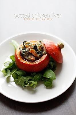 Potted chicken liver recipe