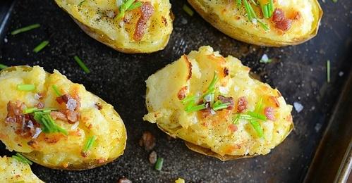 mission bbq cheesy baked potatoes - recipes - Tasty Query