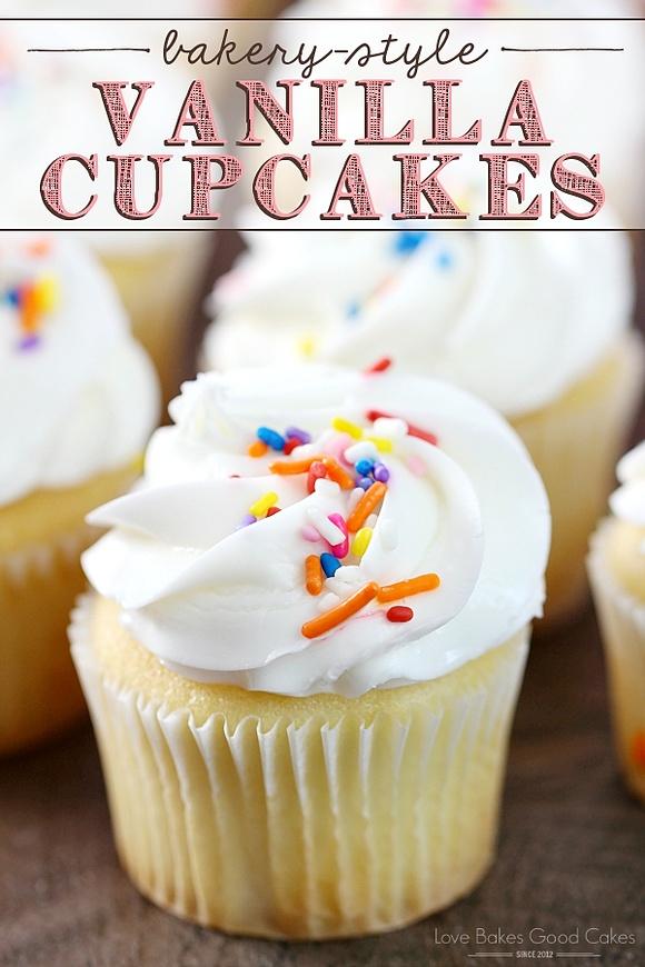 Bakery-Style Vanilla Cupcakes
