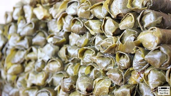 Stuffed grape leaves arab cuisine