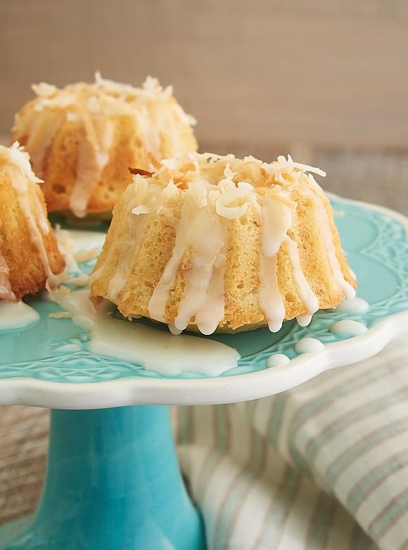 Mini Coconut Bundt Cakes