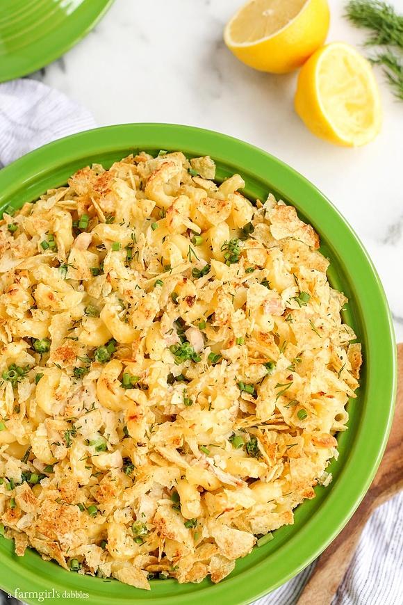 Sour Cream and Onion Tuna Noodle Casserole