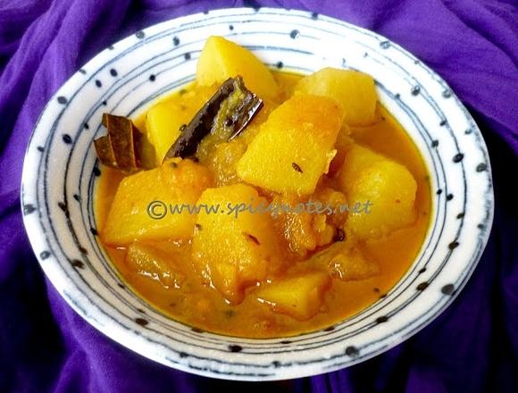Kaddu and Aloo Curry