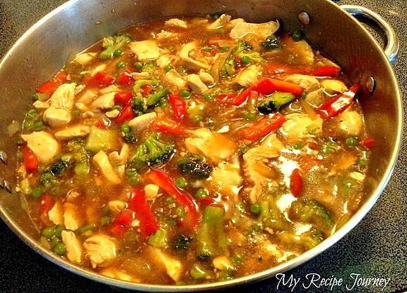 Easy sesame chicken stir fry