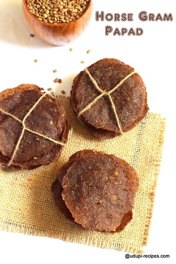 Horse gram papad recipe