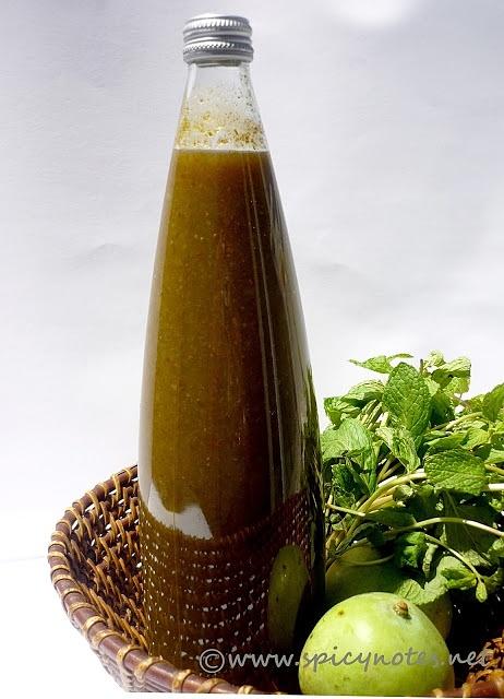 Aam panna concentrate for summer refreshment