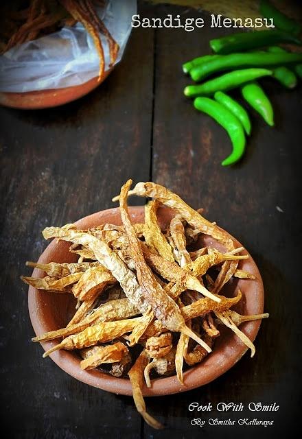 Sandige menasu (balaka) sun-dried curd chilli south indian condiment