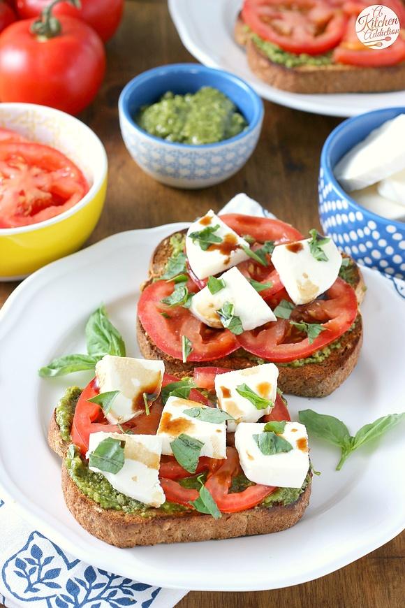 Pesto Caprese Toast