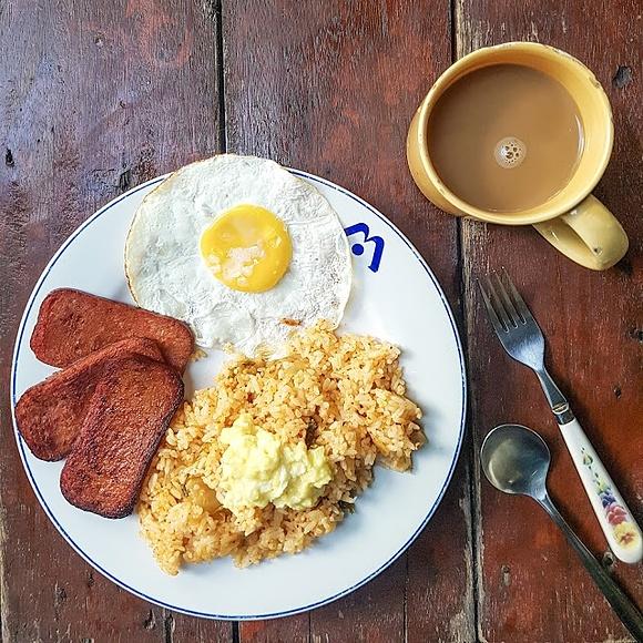 Spam tocino in kimchi fried rice