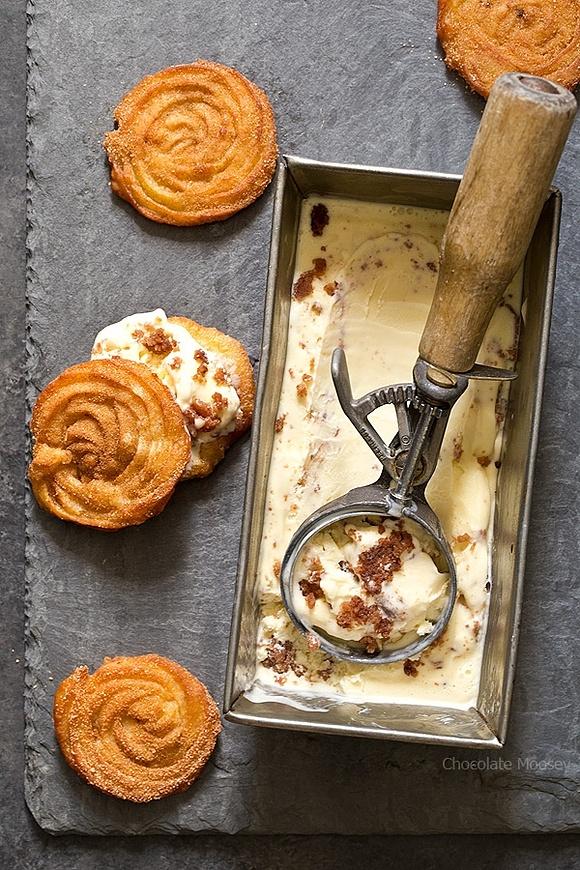 Churro Ice Cream Sandwiches