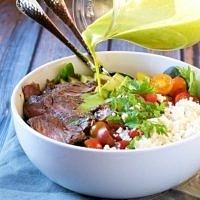 Carne Asada Steak Salad with Mojo Dressing