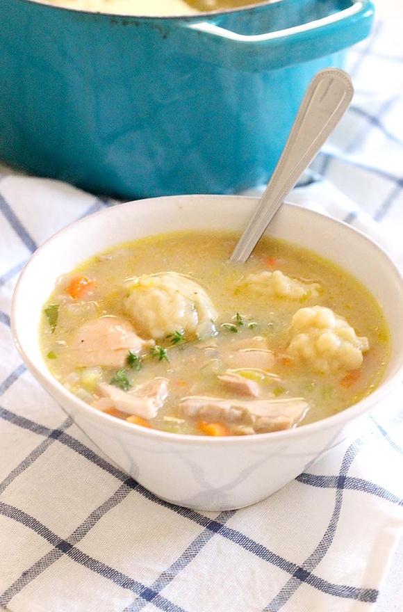 Easy Chicken and Dumplings from Scratch