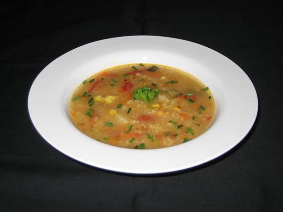 Summer Harvest Soup with Rice