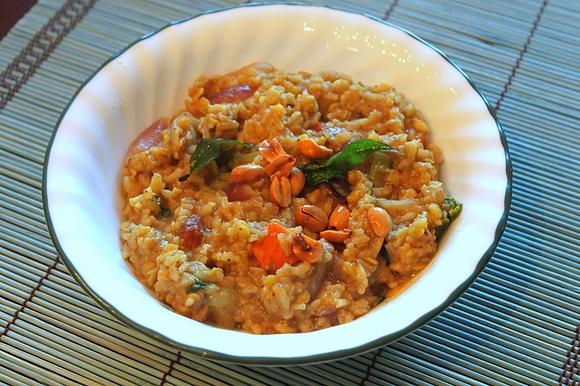 Bisibelebath - Karnataka spicy lentil and rice dish