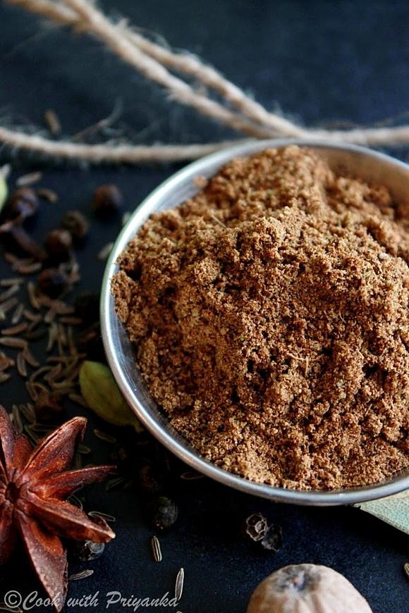 Homemade garam masala all spice powder