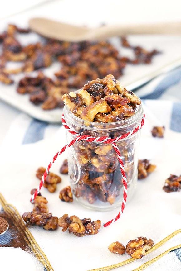 Salted Cinnamon Candied Walnuts