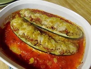 Sausage Stuffed Zucchini