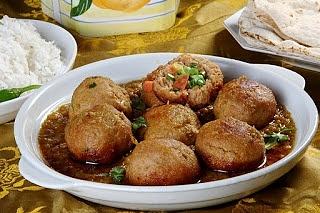 Vegetable meatballs with potato, carrots, and spices