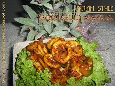 Fried squid masala kerala style