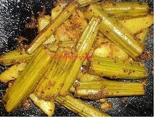 Sajana chhueen bhaja drumstick fry