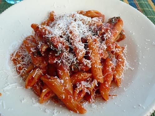 Penne with Sausages and Chicory