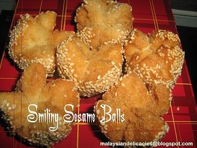 Sesame balls with sweet filling