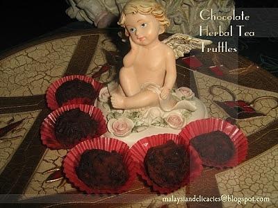 Chocolate herbal tea truffles recipe