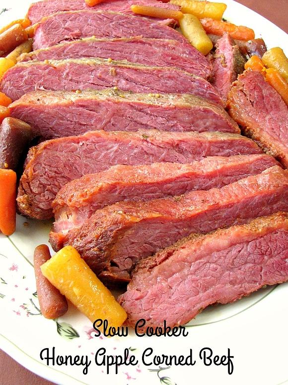 Slow Cooker Honey Apple Corned Beef