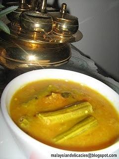 Vegetarian sambar and carrot stir fry