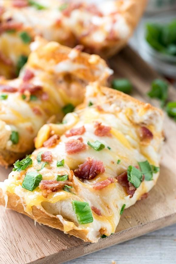 Cheesy Bacon Ranch French Bread Pizza