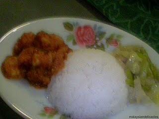 Simple prawn sambal kampong style without garlic