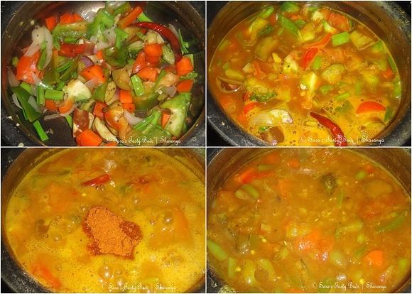 Vegetables in Dhal