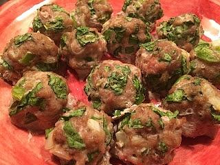 Egg free dairy free nut free spinach meatballs