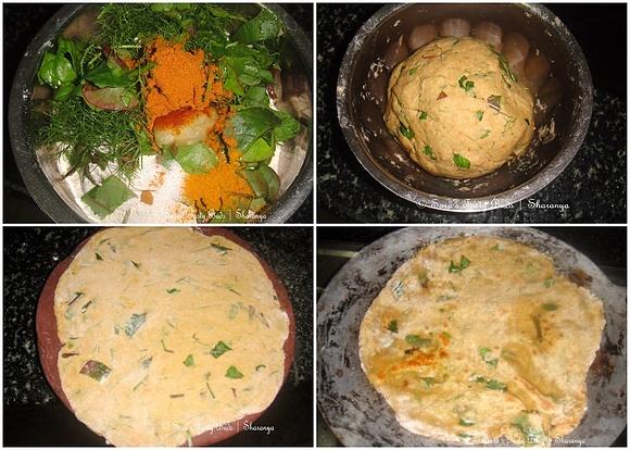 Spicy Greens Roti