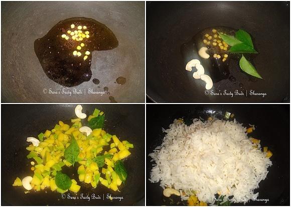 Spicy Mango Rice / Mangai Sadham