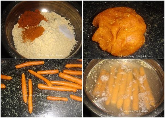Rajasthani gatte ke subzi in curd curry