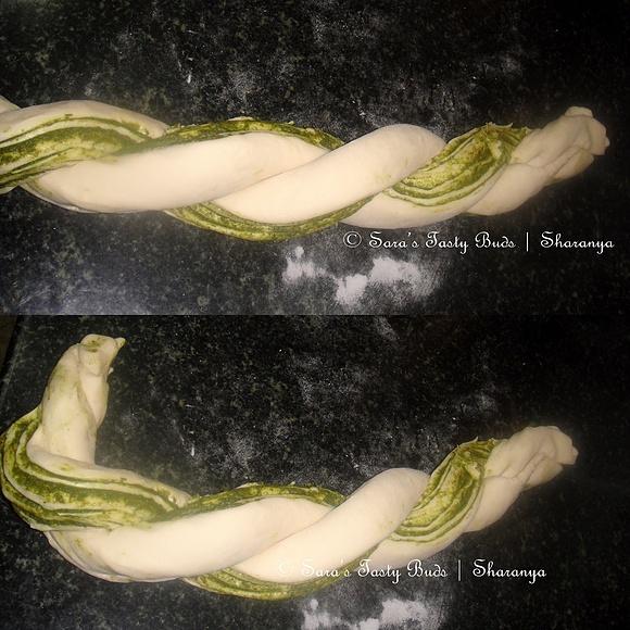 Russian braided bread with rose shape