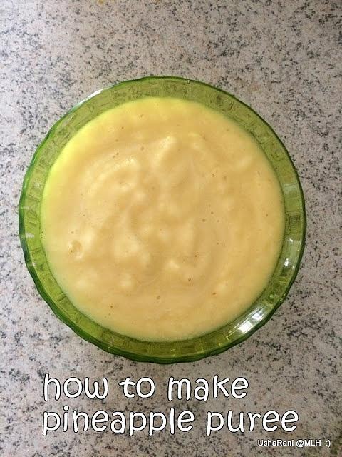 How to make pineapple puree at home - pineapple puree recipe