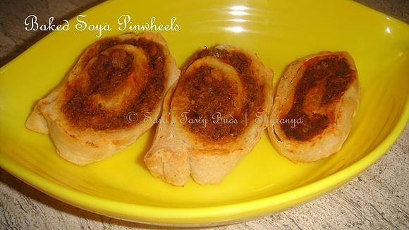 Baked Soya Pinwheels