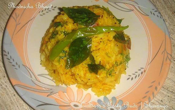 Phodnicha bhaat tempered rice