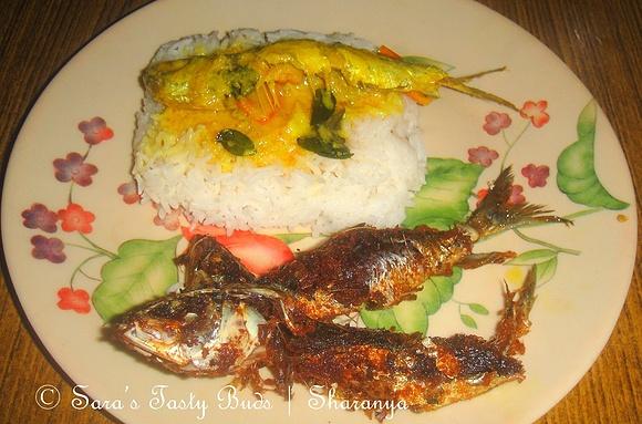 Fish moilee in coconut sauce