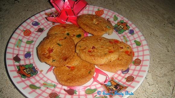 Tutti frutti icebox cookies