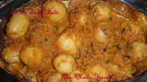 Methi Potato Kurma