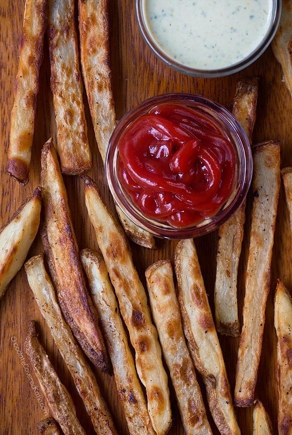 Crispy oven baked French fries