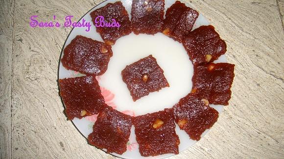 Whole wheat flour halwa