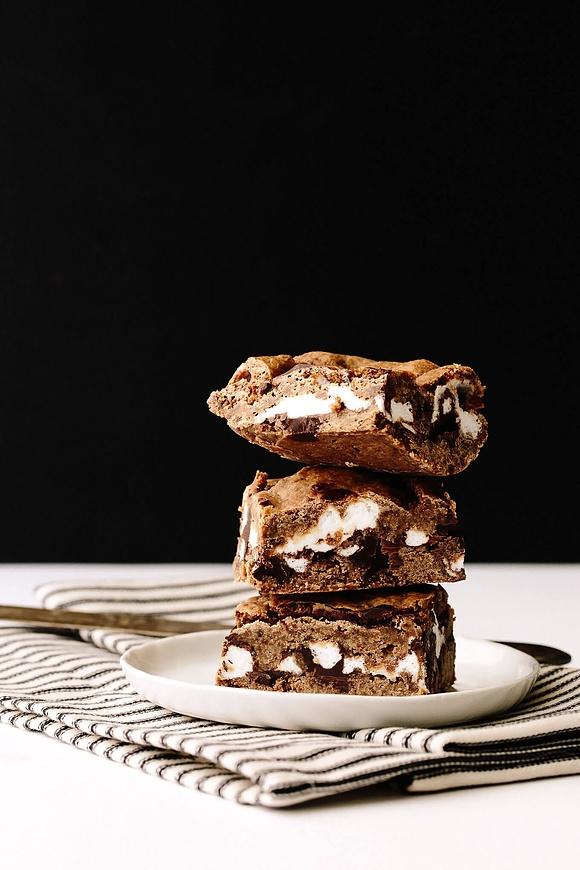 Vegan gluten-free s'mores bars