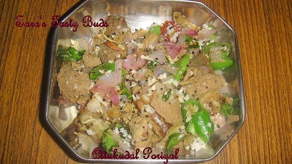 Attukudal poriyal - tamil lamb intestine and stomach stir-fry