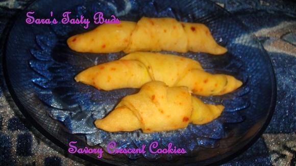 Savory crescent cookies