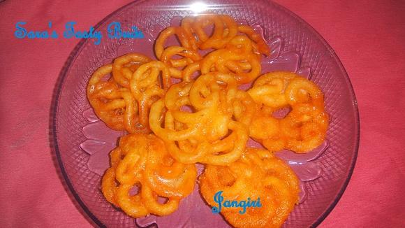 Jangiri - south indian sweet fried in sugar syrup