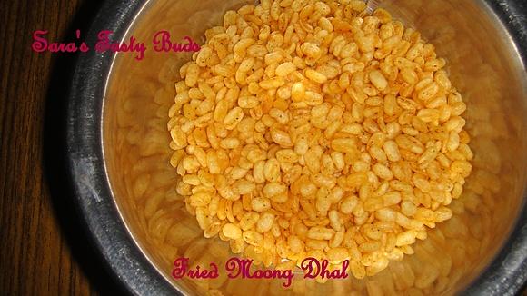 Fried moong dhal - haldiram style